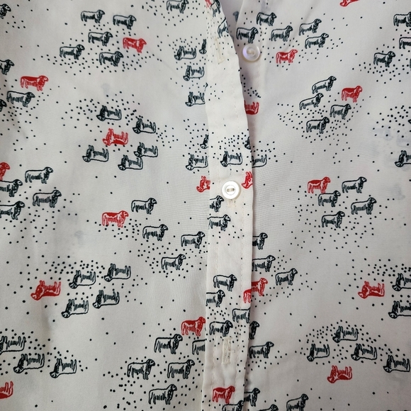 JACK WINTER x VINTAGE 70s black sheep red sheep button-up shirt 14 - Picture 5 of 13